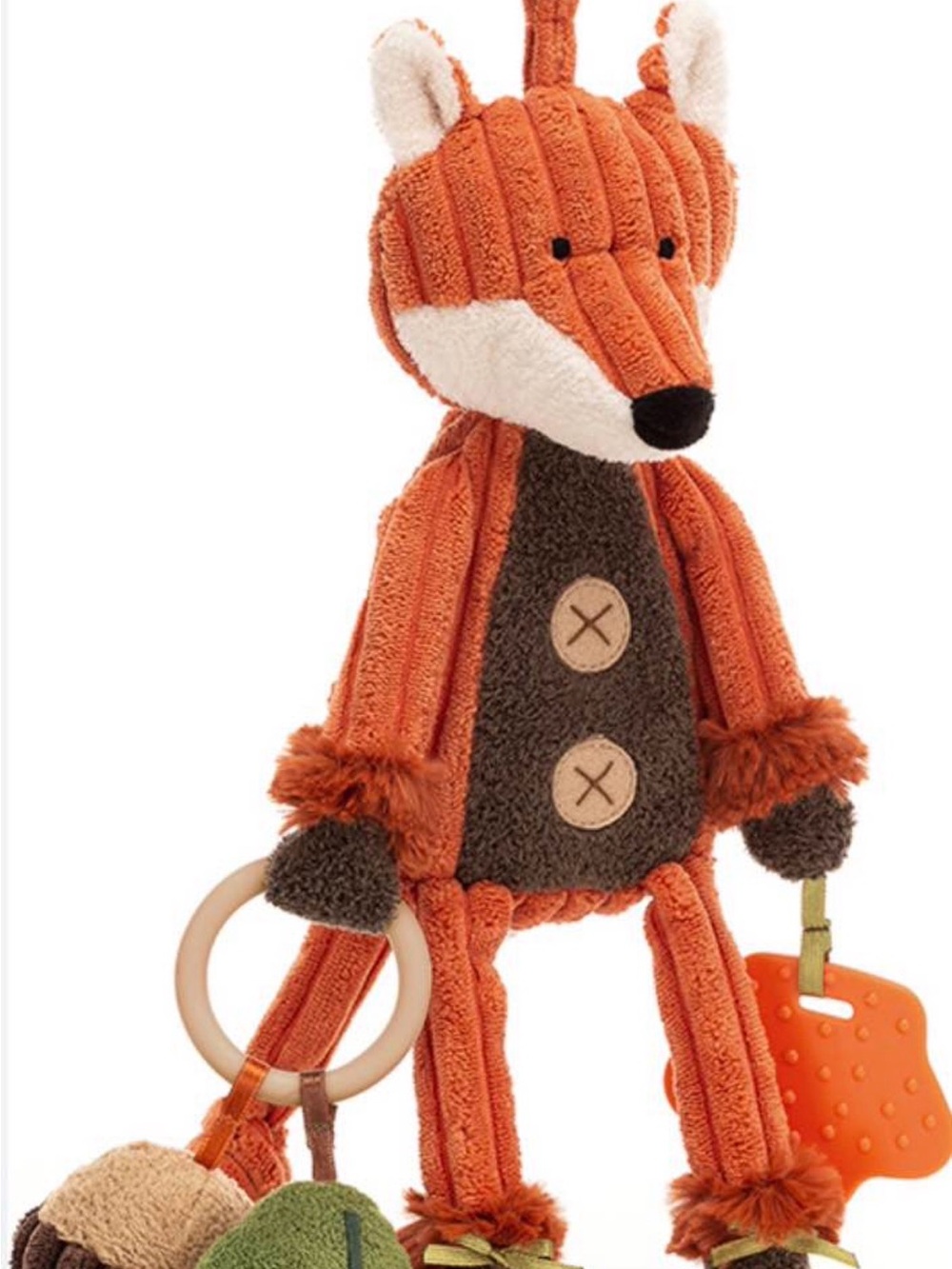 Retired Jellycat Cordy Roy Fox Activity Toy - retired in 2016